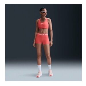 Nike Pro Women’s 3” Training Shorts Magic Ember/White